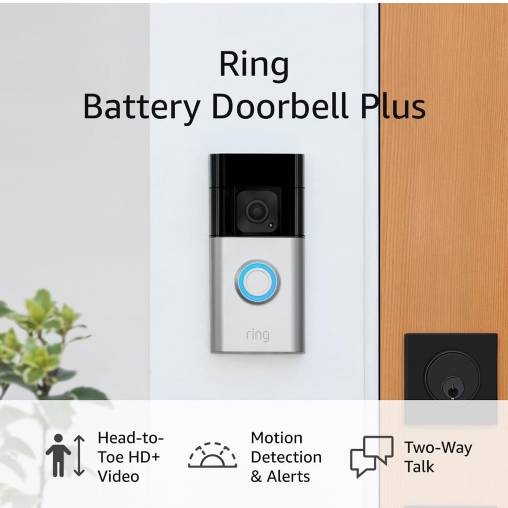 Ring Battery Doorbell Plus (newest‎ model) | Head-to-Toe HD